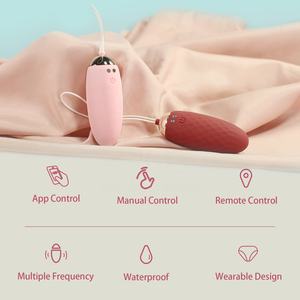 USB wiederauf lad bares kabelloses Bullet Vibrator Eiförmiges vibrierendes Sex produkt mit Fernbedienung - Product Image 2