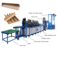 Machine de fabrication de protège-coins en carton pour papier