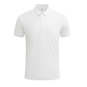 Promotional <b>Polo</b> Shirt Solid Color Polyester Breathable Daily Wear Short Sleeve Collared Men's Uniform Work Clothes - Product Image 2