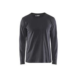 BLAKLADER - 350010429600XL Camiseta de manga larga Gris medio-EAN 7330509814468 CAMISETAS Y POLOS DE TRABAJO - Product Image 1