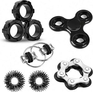 Durable Plastic <b>Ring</b> <b>Spinner</b> Fidget Toy for Adults & Kids-Stress Relief Focus Autism/ADHD Support Safe Non-Toxic Material - Product Image 1