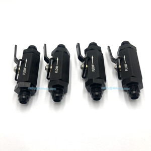 Contrôle du réservoir de carburant en ligne en aluminium Contrôle du débit <span class=keywords><strong>anti</strong></span>-<span class=keywords><strong>retour</strong></span> à sens unique avec vanne d'arrêt à levier de câble - Product Image 5