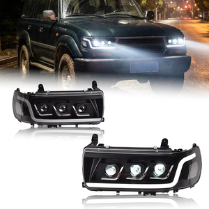 Faros Delanteros LED Modificados para Land Cruiser LC80 FJ80 1990-1997 con DRL de Doble Haz, Accesorios y Piezas para LC80 Land Cruiser - Product Image 1