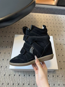 Chaussures de sport décontractées montantes de style européen et américain pour femmes, streetwear d'extérieur, avec rehausseurs de hauteur intégrés, pour l'été et l'eau - Product Image 5