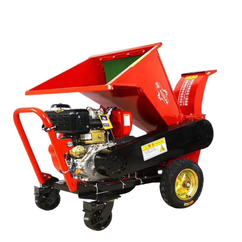 Mobile 15HP Wood Chipper Shredder for