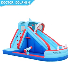 Airmyfun bắn tung tóe cá mập trượt nước <span class=keywords><strong>Inflatable</strong></span> nhà trẻ em sử dụng lâu đài bơm hơi - Product Image 3