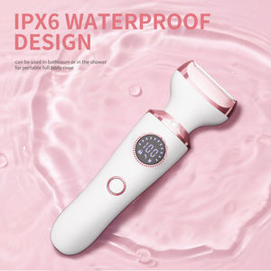 Lâminas elétricas LED Display para Mulheres Molhadas/Secas Lady Shaver 4 em 1 Removedor de Cabelo Sem Fio Impermeável Smooth Silky Portátil Bikini - Product Image 3