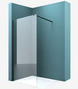 Vente directe d'usine promenade en verre trempé dans la cabine de douche d'angle française enceinte de salle de bain