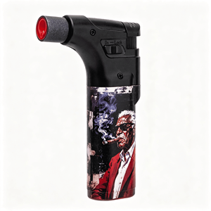 Accendino a Torcia Antivento per Sigari con Fiamma Regolabile e Blocco di Sicurezza per <span class=keywords><strong>Amanti</strong></span> dei Sigari - Vendita all'Ingrosso - Product Image 1