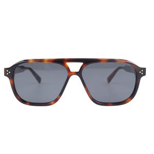 Gafas de Sol Cuadradas de Conducción con Marco de Acetato de Lujo, Lentes de Nailon con Doble Puente para Hombre y Mujer, Colección 2025 - Product Image 1