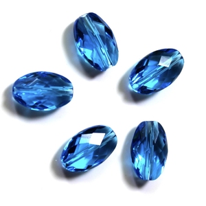 50 perles ovales en verre synthétique <span class=keywords><strong>de</strong></span> couleur naturelle pour la fabrication <span class=keywords><strong>de</strong></span> boucles d'oreilles, bracelets, colliers et accessoires vestimentaires - Product Image 6