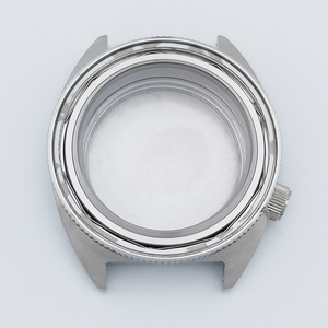 Caja de Reloj de Acero Inoxidable de 40 mm con Cristal de Zafiro Plateado, Resistente al Agua 10 ATM, Esfera de 28,5 mm, Movimiento NH35, Caja para Reloj NH36 - Product Image 1