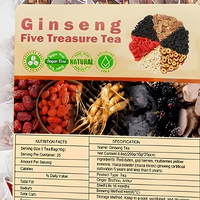 Tisane aux huit trésors de ginseng en sachets, thé aromatisé avec maca, baies de goji et dattes rouges pour le bien-être quotidien OEM/ODM