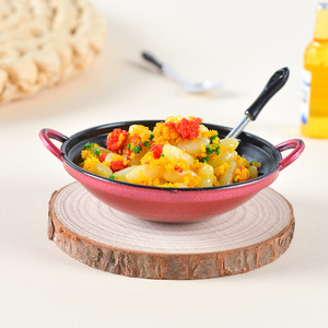 Juguete de Comida en Miniatura Simulada: Huevo Frito en Sartén, Arroz Frito en Sartén, Mini Adorno <span class=keywords><strong>para</strong></span> Casa de Muñecas - Product Image 3