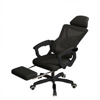 Chaise de bureau ergonomique à dossier haut avec accoudoirs pivotants - Matériau en maille - Minimalisme moderne - Idéale pour la maison, le bureau, le gaming/esports