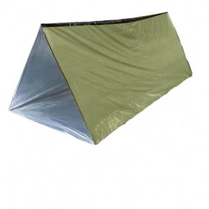 Ensembles de abris d'urgence, abri de survie, 1 tente de survie, 1 couverture en Mylar, 1 sac de couchage d'urgence, 1 poncho pour activités de plein air - Product Image 3