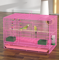 Cage de transport portable pour oiseaux de compagnie, cage de voyage pour perroquet avec mangeoire, respirante, légère, petit transporteur pour animaux de compagnie
