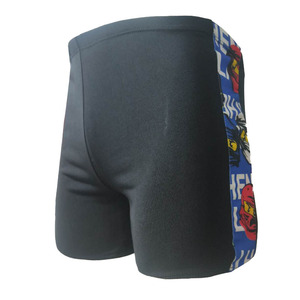 Men's Swim <b>Trunks</b> Color Blocked <b>Black</b> Plus Size Swimming Water Sports Knitted Fabric Adult Wear - Product Image 4