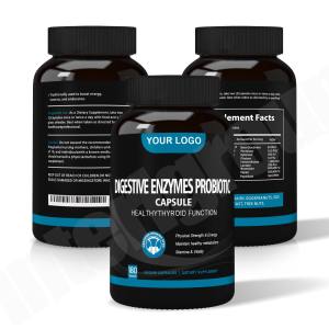 Cápsulas de enzimas digestivas probióticas vegetarianas soporte digestivo suplementos OEM - Product Image 2
