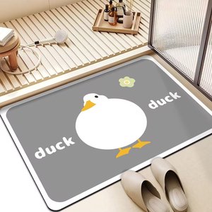 Tapis de bain en boue de diatomée Yongjin avec motif d'animaux mignons, 38x58cm, 48x78cm, 58x88cm, antidérapant, lavable, pour salle de bain - Product Image 4