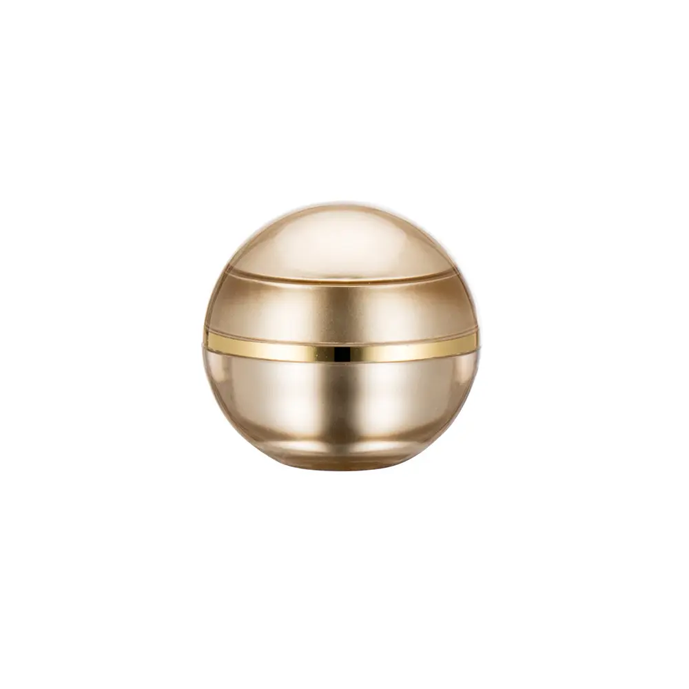 5g mini pot en forme de boule d'or pots en plastique cosmétiques vides petit pot de crème pour le visage boule baume à lèvres conteneur pour les soins de la peau