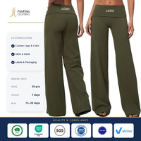 Pantalon de yoga ample et respirant avec logo personnalisé, pour femmes, fabrication OEM ODM, vêtements de sport en gros, faible MOQ
