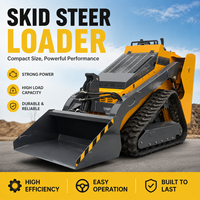 Fast Earth New Mini Loader dengan Motor 15.7 kW dan Bucket Batu untuk Konstruksi Lanskap yang Efisien Tinggi.