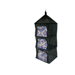 Panier de rangement extérieur pliable multicouche anti-moustiques pour le séchage des aliments, légumes et poissons en camping, en matériau PE - Product Image 6