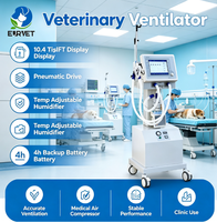 Ventilateurs de transport de patients RVET pour ambulance avec humidificateur réglable, écran TFT et compresseur d'air