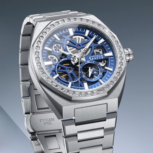 BG8801 <b>Watch</b> Valentine's Day Gift for Boyfriend German Automatic Skeleton <b>Mechanical</b> Luminous Business Men's <b>Watch</b> - Product Image 2