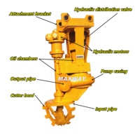 Pompe de dragage submersible hydraulique haute pression MAXWAY MMCL avec agitateur, pompes à boues, tuyau de sortie de 16 pouces, roulement robuste