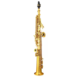 Saxofón alto soprano profesional con laca dorada y cabeza <span class=keywords><strong>de</strong></span> latón <span class=keywords><strong>Tipo</strong></span> <span class=keywords><strong>de</strong></span> <span class=keywords><strong>instrumento</strong></span> <span class=keywords><strong>de</strong></span> viento <span class=keywords><strong>de</strong></span> tono BB - Product Image 4