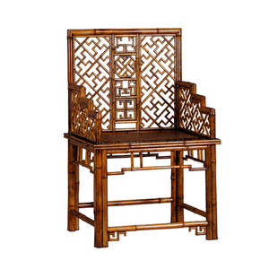 Fauteuil en bambou style Ming, fait main, avec assemblage à mortaise et tenon, chaise de salon, origine Anji, accessoire pour cérémonie du thé - Product Image 5