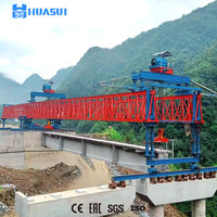 Equipo de lanzamiento de viga de puente de hormigón prefabricado 200T