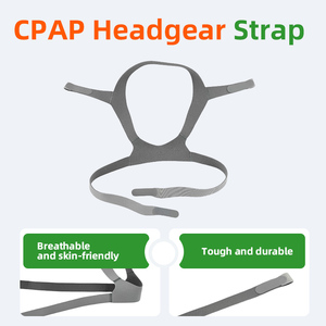 Sangle de tête compatible ResMed <span class=keywords><strong>N10</strong></span> pour <span class=keywords><strong>masque</strong></span> CPAP, rembourrée en éponge, en nylon et élasthanne, réutilisable, prête pour clip magnétique - Product Image 1