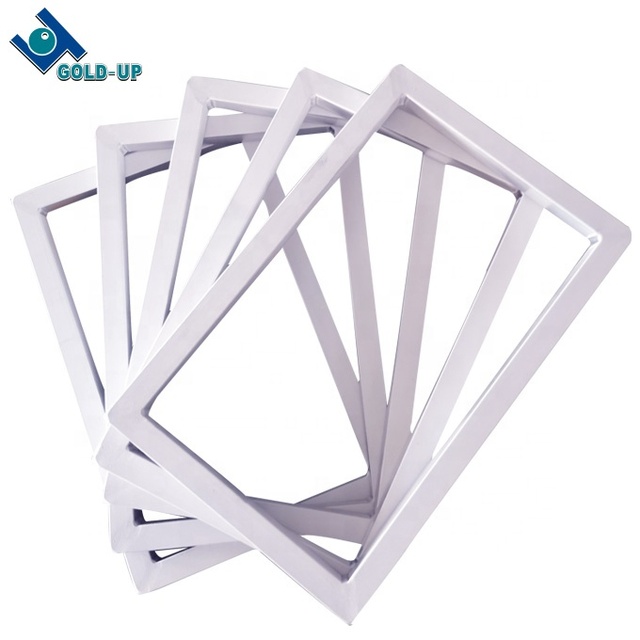 Gold up Silver Aluminum Profile Frame with Polished & Sandblasted Finish Customizable Sizes & Trade Assurance