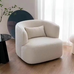 Sillón Individual de Lujo, Estructura de Madera Maciza con Tapicería de Tela, Perfecto para Sala de Estar o Dormitorio - Product Image 2
