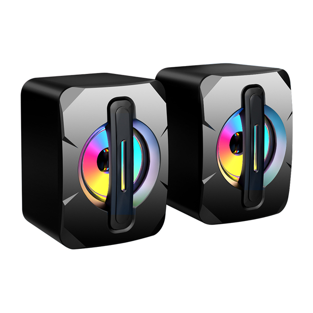 USB Wired RGB Desktop Computer Laptop Computer Speaker Home Speaker Mini Subwoofer Desktop Small Speaker