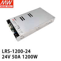 Alimentation électrique industrielle à découpage CC haute efficacité MEAN WELL LRS-1200-48, sortie unique 48V 37.5A 1200W 90-264VAC pour LED