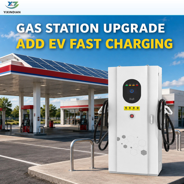YIXINDIAN DC Economic Electric Vehicle Charging Station 60kW 100kW Floor-mounted EV Charger GB/T CCS CHAdeMO for Commercial Use