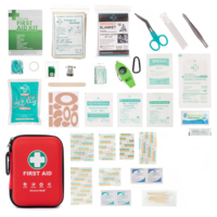 Boîte rigide personnalisée OEM ODM CE et kit de premiers soins rouge léger pour kit d'aide médicale d'urgence de voyage