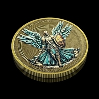 Pièce de monnaie en cuivre personnalisée de 1 oz avec estampage d'usine en relief 3D, souvenirs commémoratifs, pièces de collection en cuivre personnalisées