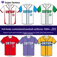 Seragam Bisbol Profesional Kustom Cepat Kering, Kardigan Bisbol Pendek, Jersey Softball