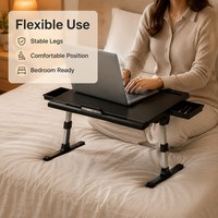 Bureau d'ordinateur portable multifonctionnel convertible AOR en MDF, table simple pliable, couleur personnalisable pour dortoir, lit supérieur, chambre à coucher