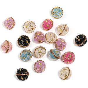 Cuentas de Cristal de Trabajo Pesado Nuevas del 2025, Cuentas de Cristal Brillantes con Forma de Estrella y Luna, Cuentas de Estrás para Hacer Joyería, Material Metálico - Product Image 6