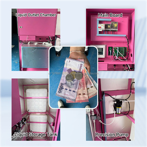 Distributeur automatique de lessive YISO, acier thermolaqué bleu, unité de distribution à écran tactile, options de paiement multiples - Product Image 4