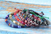 Nouveau Bracelet Tressé à la Main Style Bohème Ethnique 2026, Tendance et Très Vendu, pour Adolescents, Bracelet d'Amitié Coloré en Corde de Surf