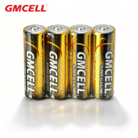 Baterai Super Alkaline GMCELL LR6 AA 1.5V Bebas Merkuri Anti Bocor untuk Peralatan Rumah Tangga, Senter, Mainan & Lainnya