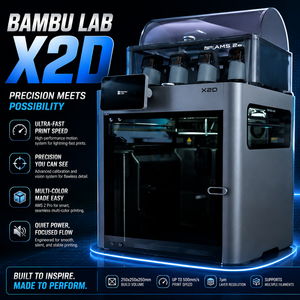 Imprimante 3D Lab X2D à double buse, vitesse élevée 500 mm/s, chambre de chauffage 65, compatible AMS 2 Pro, imprimante FDM de bureau intelligente - Product Image 4
