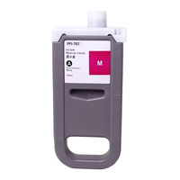 Cartucho de Tinta Compatible PFI-707 de 700 ml con Chip para Impresora de Formato Ancho Canon IPF 830 IPF840 IPF850 MBK BK C M Y
